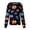 AE10_Blue, variant on Halloween Scrubs for Women Pumpkin Ghost Loose Fit Scrub Shirts Stretchy Long Sleeve Scrub Shirts with Pocket Green L