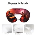 thumbnail image 4 of KLL Pumpkins Pattern Memory Foam Cervical Neck Pillow Versatile U-Shaped Pillows for Home/Office/Camping/Travelling/Soft Washable Cover, 4 of 8