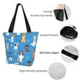 thumbnail image 4 of Bingfone Cute Dogs Women Shoulder Tote Bags Casual Bag Ladies Shopping Handbag, 4 of 7