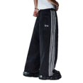 thumbnail image 5 of Y2k Harajuku Street-pantalones vaqueros negros desgastados para mujer, Pantalón recto informal de moda coreana, pantalones vaqueros holgados simples clásicos, 5 of 5