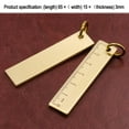thumbnail image 2 of Cute Metal Straight Ruler Keychain Pendant for Kids Students Novelty Item Korean Stationery Office School Supplies 6CM, 2 of 8