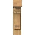 thumbnail image 2 of Ekena Millwork 8"W x 22"D x 34"H Merced Block Rough Sawn Bracket w/ Offset Brace, Western Red Cedar, 2 of 25