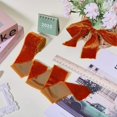 thumbnail image 5 of 3 Yards Frayed Velvet Ribbon Raw Edge Ribbon for Bowknot Making Party Decoration Saddle Brown 2 inch(50mm) about 3.00 Yards(2.74m)/Roll, 5 of 7