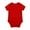 Red, variant on Kiijoy Unisex Baby Solid Romper Boys Girls Short Sleeve Bodysuit Onesies, Sizes 0-24M