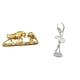 thumbnail image 1 of Figura De Bailarina Y Estatua De Toro, Feng Shui, Obra De Arte Moderna, Escultura Animal De Estilo Chino Para Dormitorio, Chimenea, Escritorio De Oficina, Regalos De Cumpleaños., 1 of 8