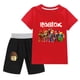 thumbnail image 1 of Traje informal Roblox para niños y niñas, juego de Anime circundante, camisetas y pantalones cortos bidimensionales, el mejor regalo, nuevo, 1 of 4