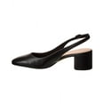 thumbnail image 2 of Stuart Weitzman Bridgt 50 Leather Slingback Pump, 6, Black, 2 of 5