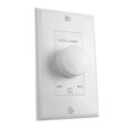 thumbnail image 1 of Rockville VOL70100 Blanc 100 Watts 70v Boîtier Contrôleur de Zone de Contrôle du Volume Mural, 1 of 4