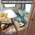 thumbnail image 5 of FOR U DESIGNS Beach Turtle Starfish Print RV Dinette Cushion Covers Stretch Replacement Camper Cushion Slipcover Scratch-resistant RV Couch Cover, 1 Backrest Covers and 1 Bench Covers, 5 of 7