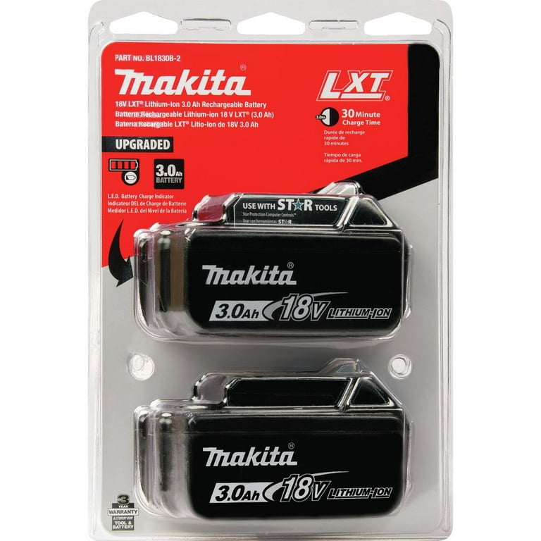 Makita 18V LXT 3.0Ah Battery (2 Pack)