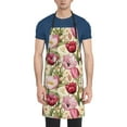 thumbnail image 4 of Cauagu Tulips Flowers Aprons with Pockets,Waterproof Apron for Women,Kitchen Cooking Apron Adjustable Bib Aprons Chef Apron for Cooking,Drawing,Crafting, 4 of 8