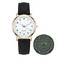 thumbnail image 3 of Reloj luminoso digital sencillo para hombres y mujeres, pequeño reloj casual de cuero mate fresco, reloj de cuarzo para mujeres, 3 of 6