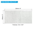 thumbnail image 2 of Uxcell 8"x4" 304 Stainless Steel Perforated Sheet 0.12" Hole Metal Mesh Plate Screen Decorative Ventilation Meshes 2 Pcs, 2 of 5