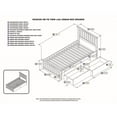 thumbnail image 4 of Leo & Lacey Lit Plateforme Urbain Simple avec Rangement en Noyer, 4 of 4