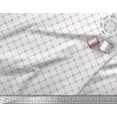 thumbnail image 2 of Soimoi Satin Silk Fabric Dot & Floral Small Printed Fabric 1 Yard 42 Inch Wide, 2 of 3