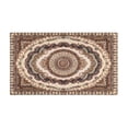 thumbnail image 2 of Boho Dark Brown Pattern Rugs and Mats Non Skid Washable Absorbent Microfiber Soft Kitchen Mat for Floor Set Of 2 Decor Stain Resistant 17"x47"+17"x30", 2 of 7