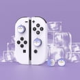 thumbnail image 2 of PlayVital Penguin Joystick Caps for Nintendo Switch, Thumbstick Caps for Switch Lite, Analog Cover for Switch OLED Joycon - Light Violet, 2 of 7
