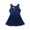 thumbnail image 4 of iiniim Big Girls Lyrical Dance Dress Shiny Sequins Cutout Keyhole Skirt Leotard Dancewear, 4 of 7