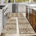 thumbnail image 6 of Farmhouse Kitchen Rugs Set 3 Piece, Boho Kitchen Mats for Floor, Non-Slip Kitchen Rug Waterproof Mats for Kitchen, Runner Rugs for Hallway Laundry Holiday Sink Decor, 6 of 12
