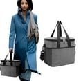 thumbnail image 2 of Bolsa térmica reutilizable para el almuerzo de 12 L, a prueba de fugas, con correa ajustable, 26,7 x 25,4 x 19 cm, para hombre y mujer, 2 of 5
