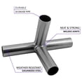 thumbnail image 3 of GoodsZone Canopy Fittings Kit 1-3/8" Slant roof Shelter Carport Deck Shed Frame Connectors Coupling, Full Set for 6, 8, 10 Legs, Without Poles (for 6 Legs), 3 of 7