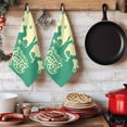 thumbnail image 6 of Happy Easter Rabbits Kitchen Towels Set of 2, Spring Daisy Green Silhouette Yellow Absorbent Dish Towels for Kitchen, Microfiber Hand Towel, Quick Drying Tea Towel for Cleaning Decorative Dishcloths, 6 of 7