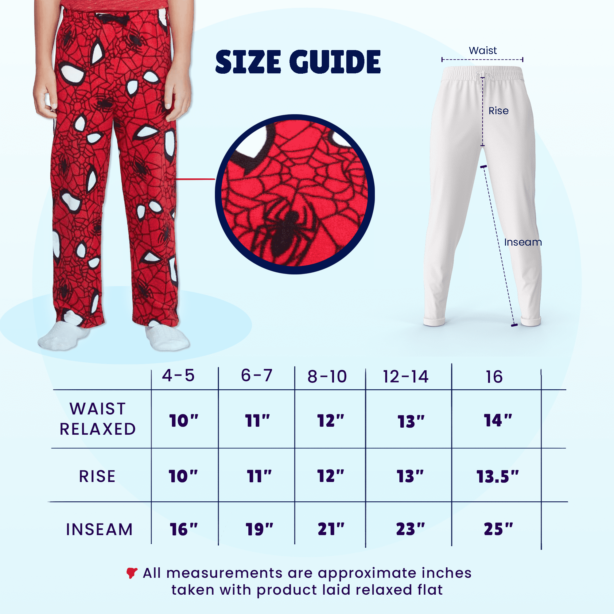 Marvel Spider-Man Plush Fleece Pajama Pants - Boys Lounge Sleepwear