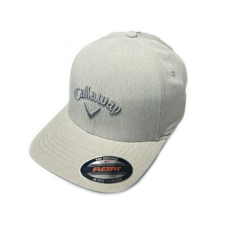 NEW 2025 Callaway Golf Stretch Fit Light Gray Fitted S/M Hat/Cap