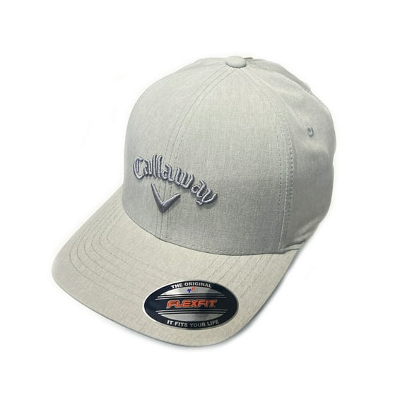 NEW 2025 Callaway Golf Stretch Fit Light Gray Fitted S/M Hat/Cap