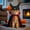 A, variant on BotaniNest Halloween Decorations Halloween Pet Costume Cat Witch Hat With Adjustable Horns Animal Dress Up Accessory For Indoor Outdoor Cosplay Party Festival