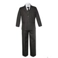 thumbnail image 4 of NEW BABY TODDLER & BOY WEDDING Brown Pin Stripe FORMAL TUXEDO SUIT S M L XL-12, 4 of 8