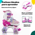 thumbnail image 4 of Patines 4 Ruedas Little Monkey Luz Led Ajustables Niñas Y Niños 3 Boches, 4 of 7