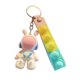 thumbnail image 3 of Llavero Jadeshay colgante de bolsa de dibujos animados conejo PVC, 3 of 8