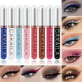thumbnail image 1 of 8 Colors of Matte Liquid Glitter Eyeliner Set, Long Lasting & Waterproof High Pigmented Colorful Shimmer Glitter Eyeshadow Pencil Metallic Sparkling Quick Dry Eyes Makeup Kit(Style 2), 1 of 5
