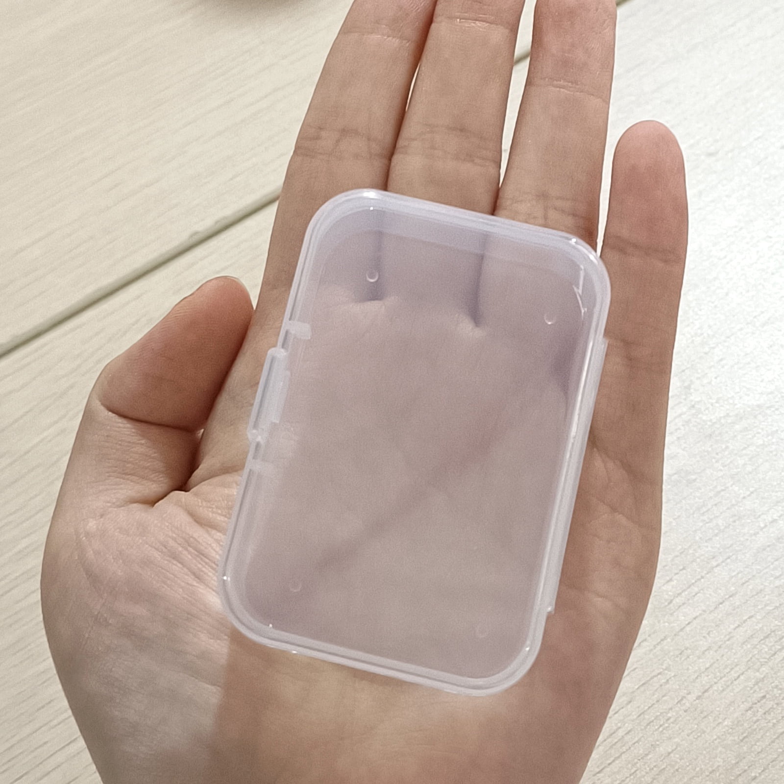Unique Bargains 4Pcs Hinged Lid Plastic Rectangular Box 2.56" x 1.77" x 0.79"