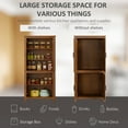 thumbnail image 4 of HOMCOM Armoire de Rangement de Garde-Manger de Cuisine 64 Pouces, avec Tablettes Ajustables, Chêne, 4 of 10