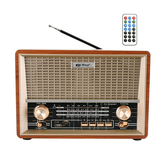 Mad Hornets Retro-Style Decorative Radio Multifunction Music Player Bluetooth Speaker Radio