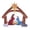 Brown, variant on SamyoHome Outdoor Nativity Sets for Christmas, Weatherproof Lawn Nativity Scene Yard Display