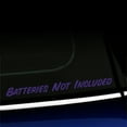 thumbnail image 1 of Batteries Not Included - Vinyl Decal - Choose Color - [PURPLE], 1 of 1