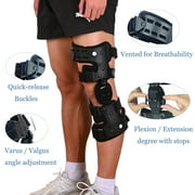 Orthomen OA Unloader Knee Brace, Arthritis Pain Relief, Osteoarthritis, Bone on Bone Knee Joint Pain (Black, Right)