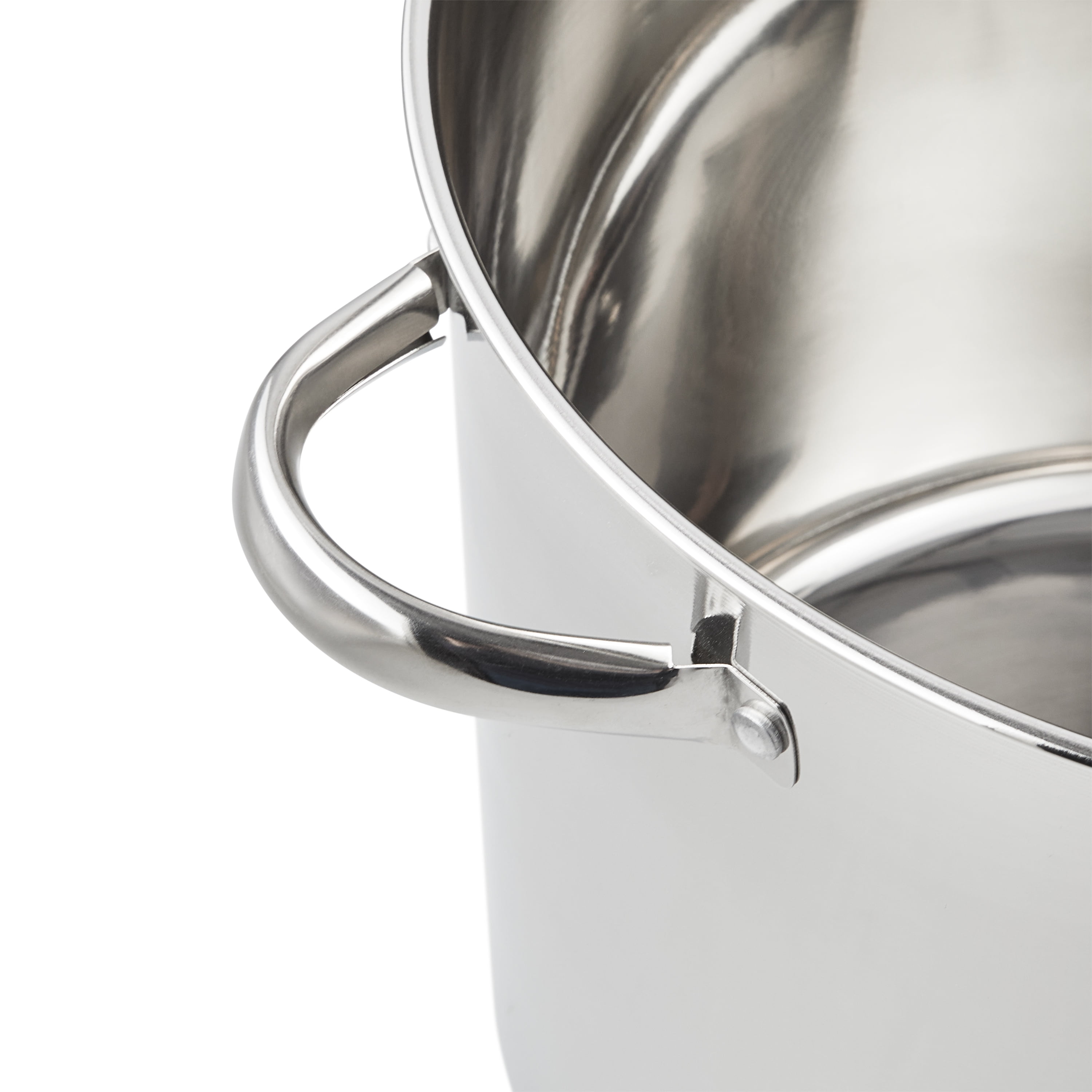 Mainstays Stainless Steel 20-Quart Stock Pot with Glass Lid 