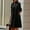 Black, variant on Dresses For Women Fall Plus Size Round-Neck Long Sleeve Casual Solid Long Loose Maxi Dress With Pocket