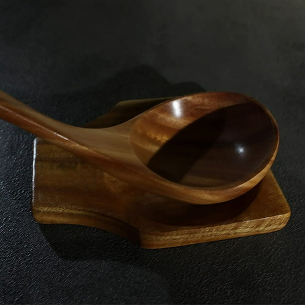 Fortunenine Repose-cuillère en bois Porte-cuillère en bois