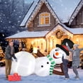 thumbnail image 6 of SalonMore10ft Inflatable Snowman, Outdoor Christmas Decoration for Lawn and Garden, 6 of 8