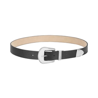 Steve Madden logo belt SM Steve Madden Belt Black SM Logo Print Chrome Buckle Size  main image 4