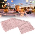 thumbnail image 3 of Tablecloth, Sequin Tablecloth, Delicate Practical For Banquets Festive Christmas Weddings Festivals Pink, 3 of 8