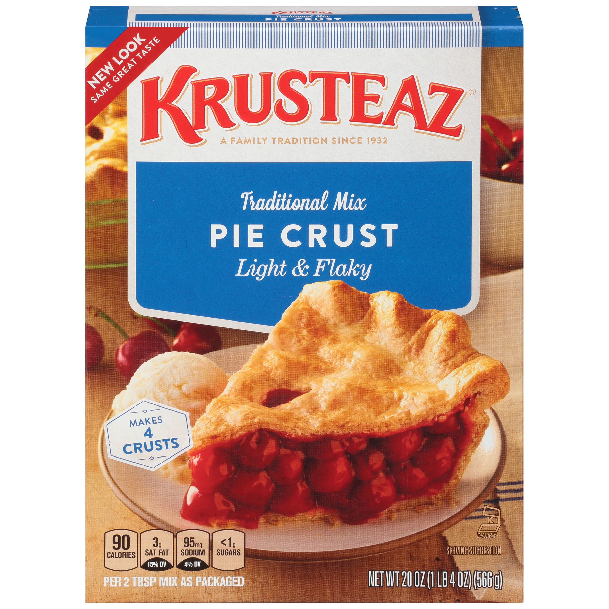 Krusteaz® Traditional Mix Pie Crust 20 oz. Box