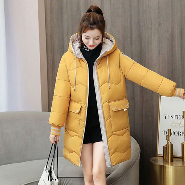 PIKADINGNIS Long Parkas Winter Puffer Jacket Women Thicken Warm Bubble Coat  Oversized Outerwear Korean Autumn Casual Jackets