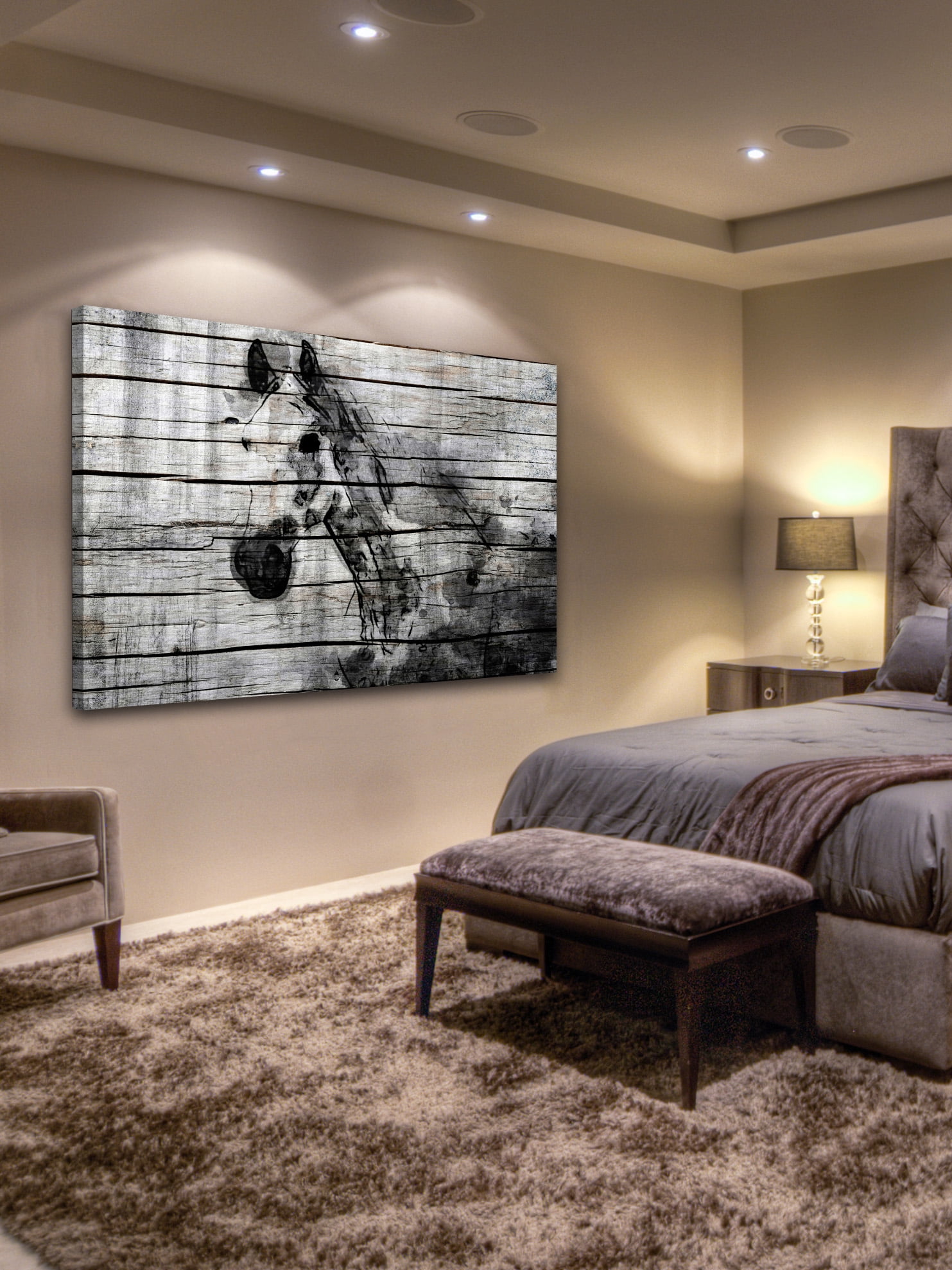 "Elegant Horse" Painting Print on Wrapped Canvas