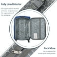 thumbnail image 4 of Softside Luggage Expandable 3 Piece Set Suitcase Upright Spinner Softshell Lightweight Luggage Travel Set, 4 of 19